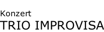 Konzert TRIO IMPROVISA